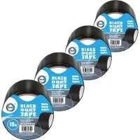 Did - duct tape - reparatietape - zwart - 4 stuks - 10 meter x 48 mm