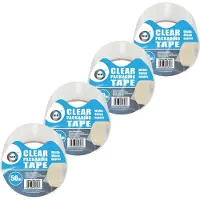 Did - verpakkingstape - reparatietape - transparant - 4 stuks - 50 meter x 48 mm