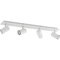 LINDBY Plafondlamp , Joffrey, dimbare, Wit, Woonkamer, Metaal, Modern