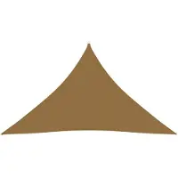 vidaXL Zonnezeil 160 g/m² 3x3x4,2 m HDPE taupe