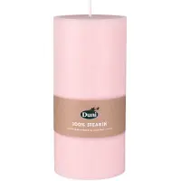 Duni Pastel roze cilinder kaarsen /stompkaarsen 15 x 7 cm 50 branduren - Stompkaarsen