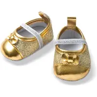 Heless Poppenschoenen Ballerina Glitter 38-45 Cm Polyester Goud