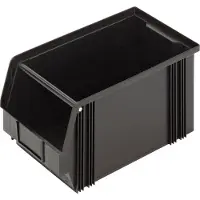 Alutec 1394003197 Zichtbak ESD CB3MC Geleidend (l x b x h) 350 x 200 x 200 mm Zwart 1 stuk(s)