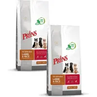 Prins Fit Selection Lam&Rijst - Hondenvoer - 2 x 2 kg