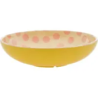 Rice saladeschaal melamine Ø29,9 cm Pink dots-yellow