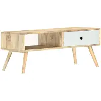 vidaXL Salontafel 90x50x40 cm massief mangohout