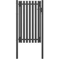 vidaXL Poort 1x2,25 m staal antraciet