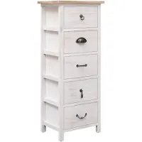 vidaXL Bijzetkast 35x25x87 cm paulowniahout
