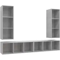 vidaXL | Wand TV Kast | Wandgemonteerd 4 pcs 37 x 37 x 107.5 cm