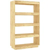 vidaXL Boekenkast / kamerscherm 80x35x135 cm massief grenenhout