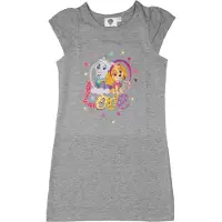 Paw Patrol Nachthemd - Korte Mouw - Grijs - Maat 98/104