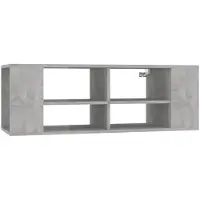 vidaXL Tv-wandmeubel 102x35x35 cm bewerkt hout betongrijs