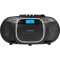 Medion LIFE E66476 Boombox | CD/MP3-speler | LC-display | PLL-FM | muziekweergave vanaf USB-stick | 2 x 20 Watt max.