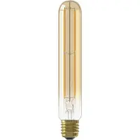 Calex LED volglas LangFilament Buismodel 220-240V 4,5W 470lm E27 T32x185 Goud 2100K Dimbaar