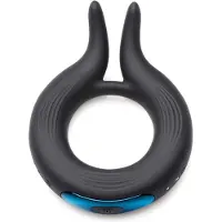 Trinity Vibes - Cock Viper - Dual Stim Vibrerende Cockring - Zwart
