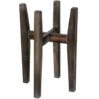 Mica Decorations ascot plantenstandaard hout lichtbruin maat in cm: 33 x 33 x 48 BRUIN