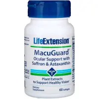 Life Extension - MacuGuard Oogondersteuning met Saffraan en Astaxanthine - 60 Softgels