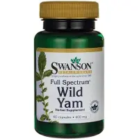 Swanson Health , Volledig Spectrum, Wilde Yam, 400 mg, 60 Capsules