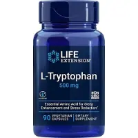 Life Extension , L-Tryptophan, 500 mg, 90 Vegetarische Capsules