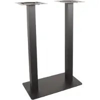 Label51 - Bartafel Tafelpoot Dubbel - Zwart - 40x70x108cm