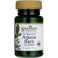Swanson Health Swanson - Full Spectrum - Arjuna Bark Supplement - 10:1 Extract - 40 mg - 60 Capsules