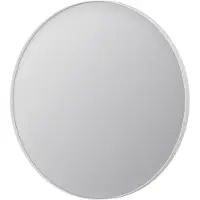 Ink SP15 Spiegel Rond In Kader 80cm - Mat Wit - Aluminium, Glas - Rond - Spiegels, Badkamerspiegels - 8718835075149
