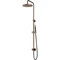 Hotbath Cobber M438 stortdouche met staafhanddouche en 30cm hoofddouche verouderd messing