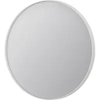 Ink SP15 Spiegel Rond In Kader 60cm - Mat Wit - Aluminium, Glas - Rond - Spiegels, Badkamerspiegels - 8718835075118