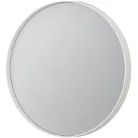 Ink SP15 Spiegel Rond In Kader 40cm - Mat Wit - Aluminium, Glas - Rond - Spiegels, Badkamerspiegels - 8718835075088