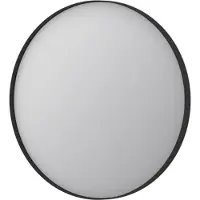 Ink SP15 Spiegel Rond In Kader 60cm - Mat Zwart - Aluminium, Glas - Rond - Spiegels, Badkamerspiegels - 8718835075101