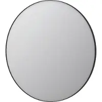 Ink SP15 Spiegel - 120x4x120cm - rond - verzonken in aluminium kader - aluminium zwart mat 8408590