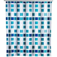 Wenko PEVA douchegordijn 180x200cm mozaïek inclusief ringen