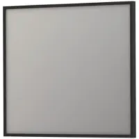 Ink SP18 Spiegel 90 X 80 Cm Rechthoek In Stalen Kader - Mat Zwart - Glas - Rechthoekig - Spiegels - Badkamerspiegels - 8718835132057