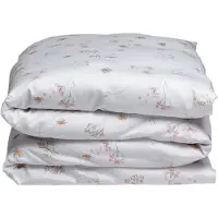 Yumeko Kinderdekbedovertrek Katoen Satijn 100x135 Wit - Eco, Bio & Fairtrade