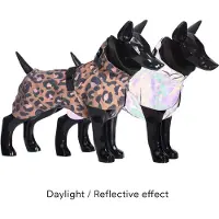 PAIKKA Visibility Raincoat Lite Leopard&Taupe - Jas - 40 cm
