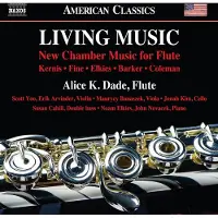 OUTHERE Noam Elkies, Jennifer Margaret Barker, Dan Coleman, Alice Dade - Living Music: New Chamber Music For Flute (CD)