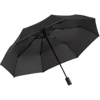FARE 5484 AOC-Mini Style luxe opvouwbare paraplu met gekleurd frame zwart blauw 97 centimeter