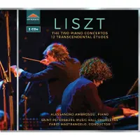 OUTHERE Alessandro Ambrosoli, The St. Petersburg Northern Sinfonietta, Fabio Mastrangelo - Liszt: The Two Piano Concertos - 12 Transcendental Études (2 CD)