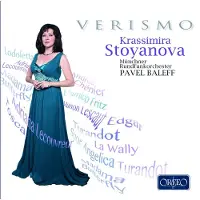 OUTHERE Krassimira Stoyanova, Münchner Rundfunkorchester, Pavel Baleff - Verismo (CD)