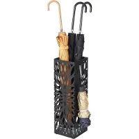 Viking Choice Paraplubak vierkant - modern - 15,5 x 15,5 x 49 cm - zwart