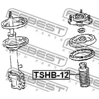 FEBEST TSHB-12 Stofhoes, schokbreker