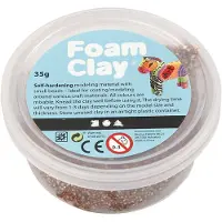 Foam Clay Zelfuithardende modelleerklei, schuimbasis, bruin