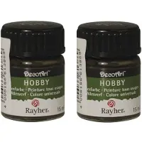 Rayher Hobby 2x Acrylverf/hobbyverf Donkerbruin 15 Ml Hobby Materiaal - Hobbyverf