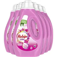 Robijn Kleur Pink Sensation Vloeibaar Wasmiddel - 6 x 20 wasbeurten
