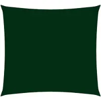 vidaXL Zonnescherm vierkant 3x3 m oxford stof donkergroen