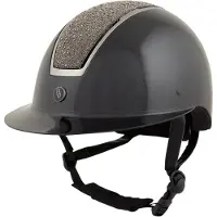Br Rijhelm Omega Glamourous Glossy Zwart / Gunmetal - 52/54