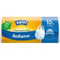 Swirl Pedaalemmerzakken Badkamer Scheurvast & Lekvrij 10 Liter 37 Stuks