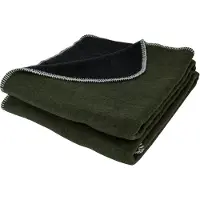 Petromax Smoky Wool Blanket, deken, groen/zwart