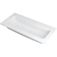 Ink Faktor Meubelwastafel 100x45cm Polystone - Centraal - Zonder Kraangat - Mat Wit - 8718835041717 - Rechthoekig - Wastafels, Meubelwastafels
