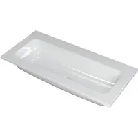 Ink Faktor Meubelwastafel 100x45cm Polystone - Centraal - Zonder Kraangat - Glans Wit - 8718835041700 - Rechthoekig - Wastafels, Meubelwastafels